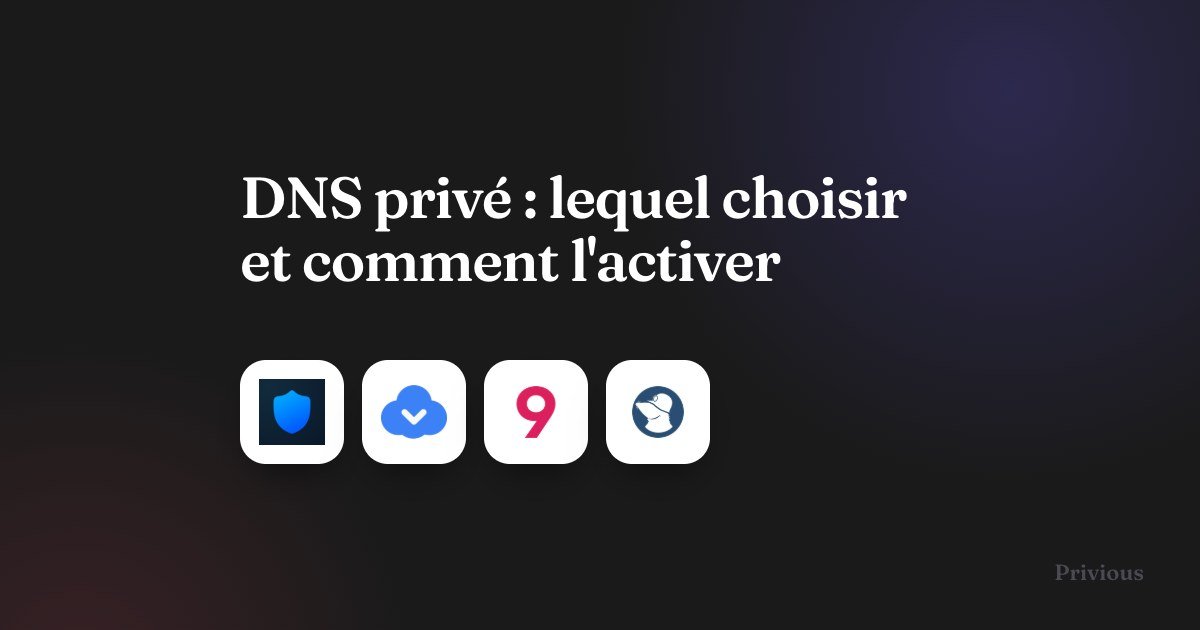 DNS privé : NextDNS, AdGuard DNS, Quad9, Mullvad DNS ou Control D ?