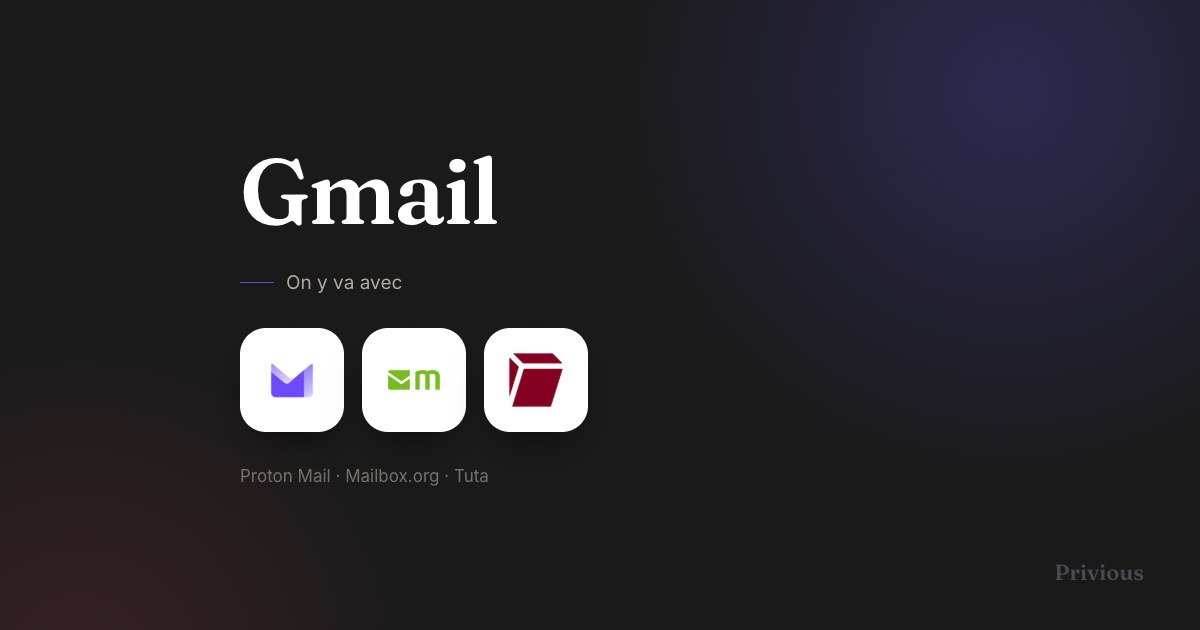 Remplacer Gmail : e-mail privé sans inbox qui te profile